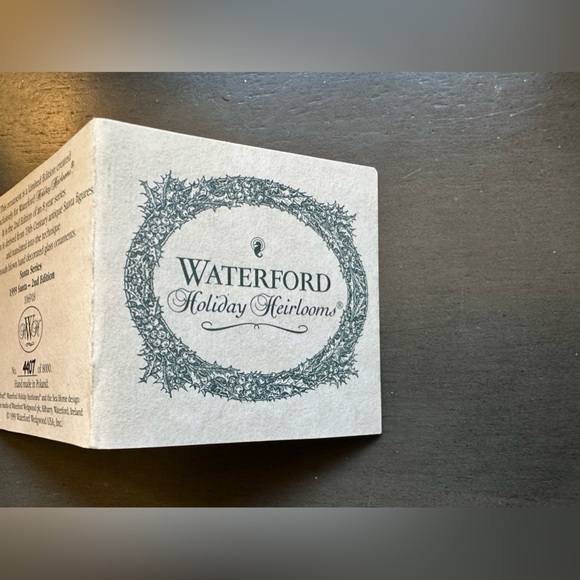 Waterford Crystal Holiday Heirlooms Christmas Ornament “Santa 2nd Edition" - Picture 13 of 15